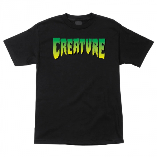 CREATURE LOGO S/S HEAVYWEIGHT T-SHIRT BLACK