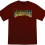 CREATURE LOGO S/S HEAVYWEIGHT T-SHIRT BURGUNDY