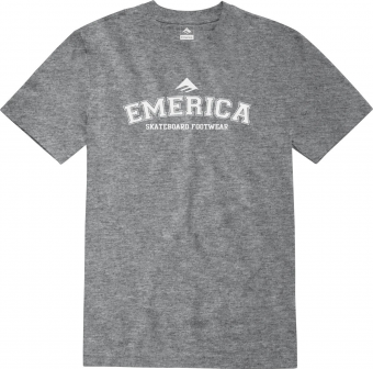 EMERICA COLLEGIATE TEE GREY/HEATHER