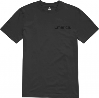 EMERICA PURE LOGO TEE BLACK/BLACK