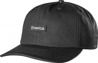EMERICA PURE PATCH 6 PANEL SNAPBACK BLACK