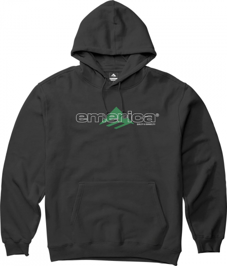 EMERICA TRACE HOODIE BLACK