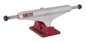 INDEPENDENT DELFINO STAGE 11 HOLLOW SILVER/RED TRUCKS 139