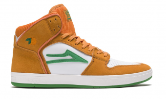 LAKAI TELFORD X LARRY JUNE ORANGE/WHITE SUEDE
