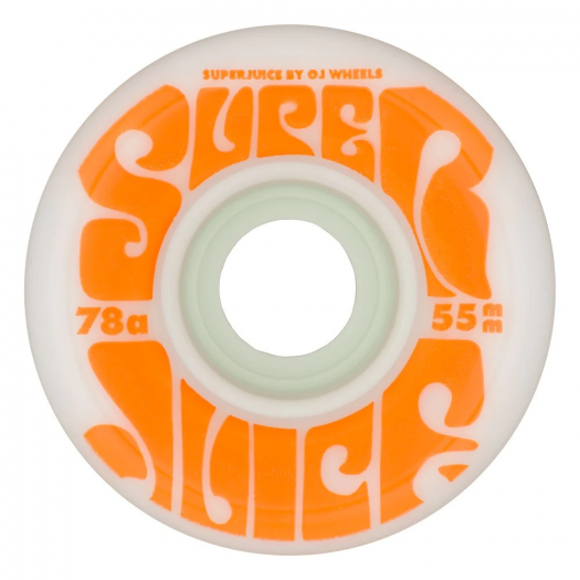 OJ WHEELS 55MM MINI SUPER JUICE WHITE 78A