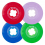 RICA SUPER CRYSTAL PURPLE/GRN/BLUE/RED 54MM 95A
