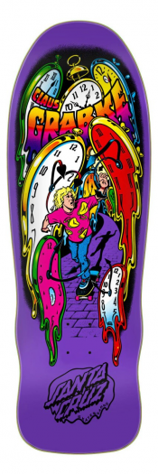 SANTA CRUZ GRABKE MELTING CLOCKS REISSUE DECK 9.71